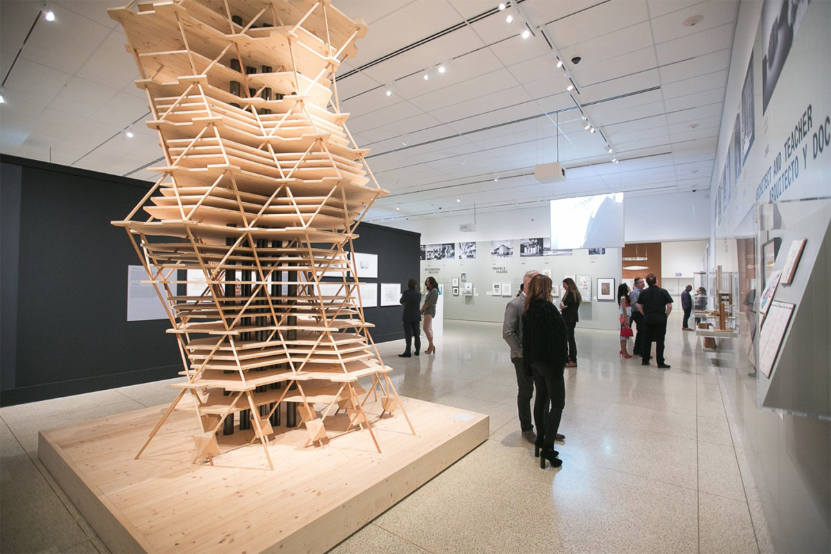 sculpture in museum gallery