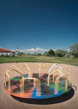 photograph of a playground