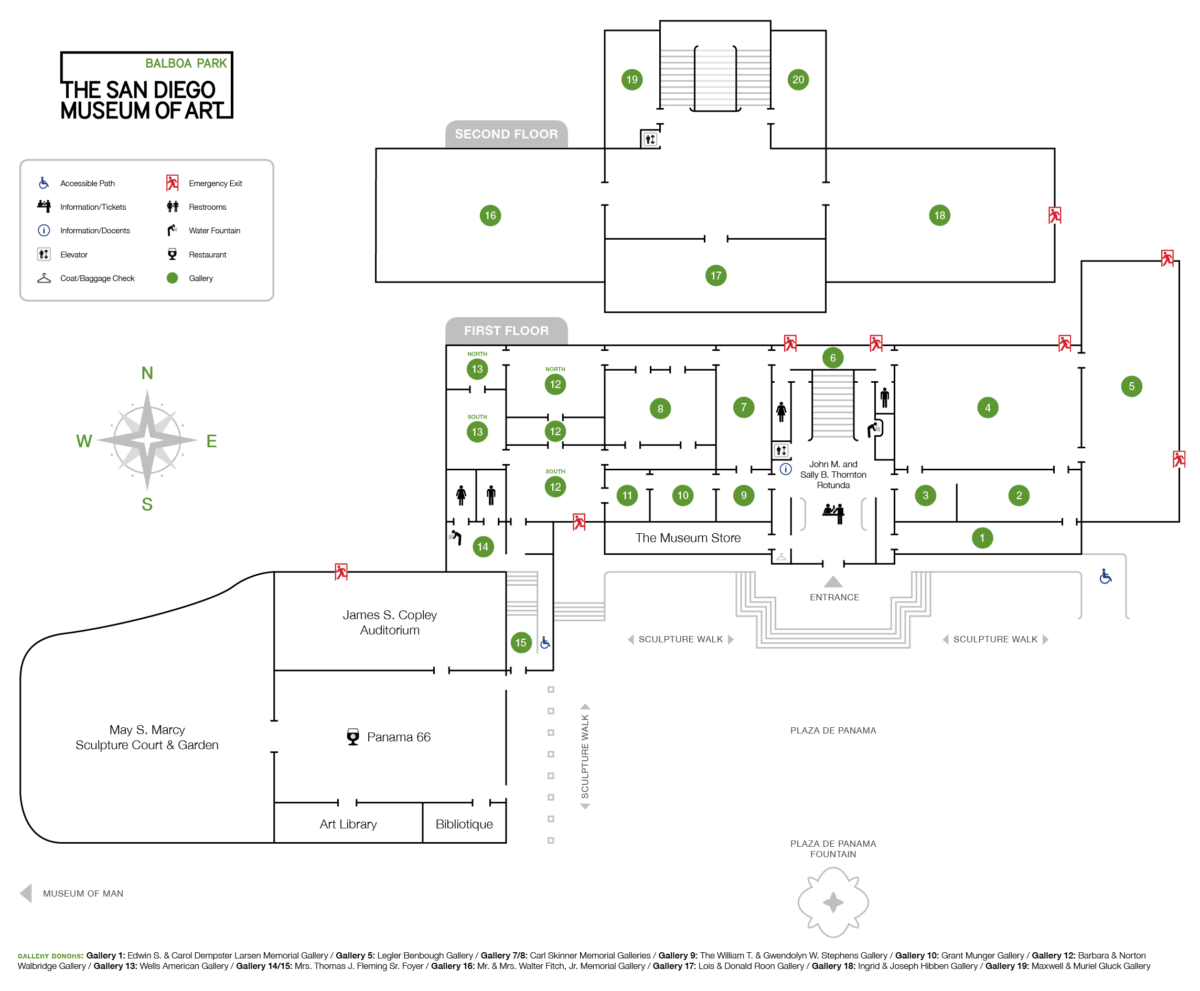 San Diego Museum of Art map