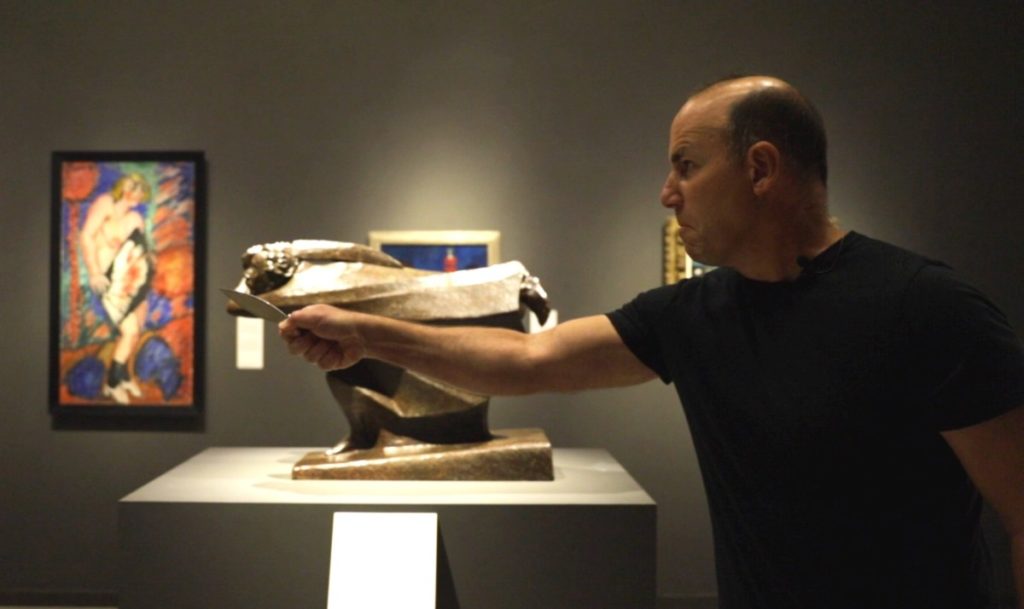 Rob Crisell of the San Diego Shakespeare Society performing Macbeth, Act II, Scene 1 at The San Diego Museum of Art