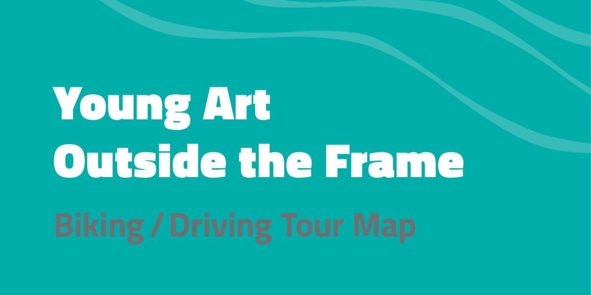 Young Art Outside the Frame Biking/Driving Tour Map graphic