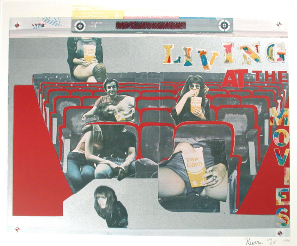 Movie theater art screenprint