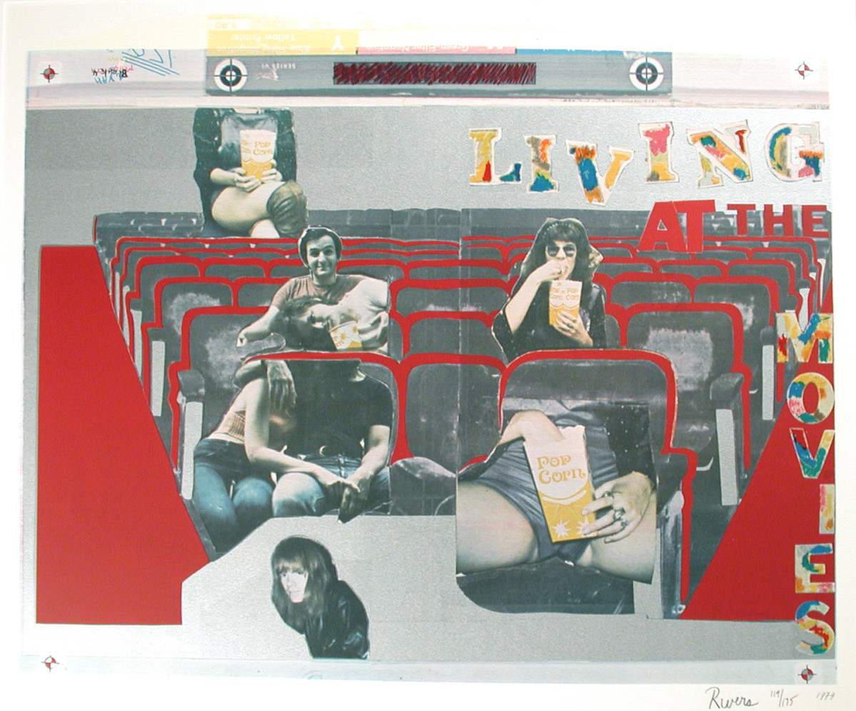 Movie theater art screenprint