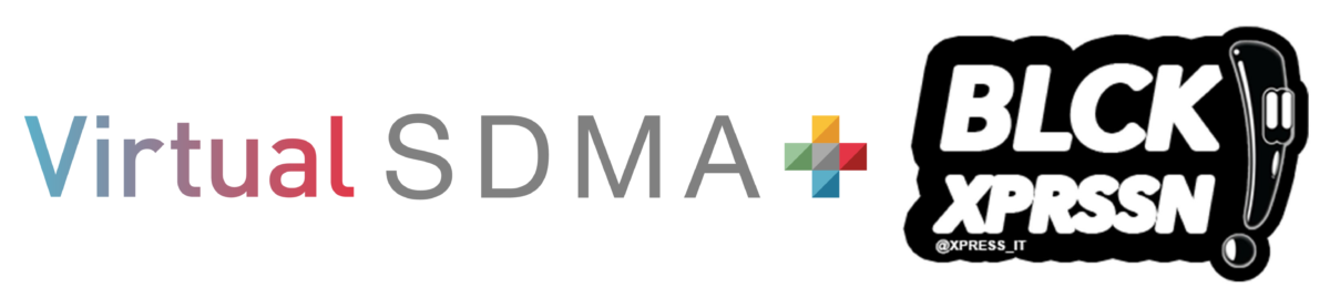 Virtual SDMA+ and Black Xpression logos