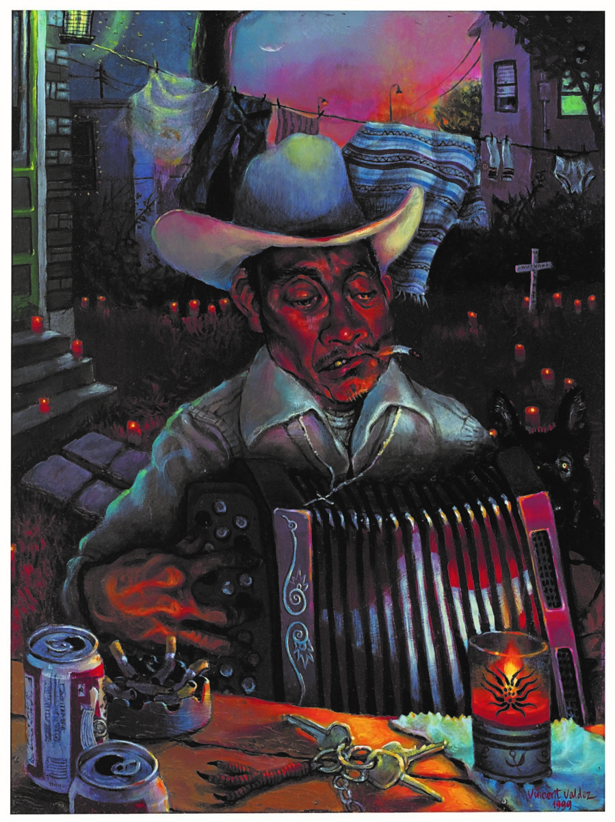 Recuerdo painting by Vincent Valdez