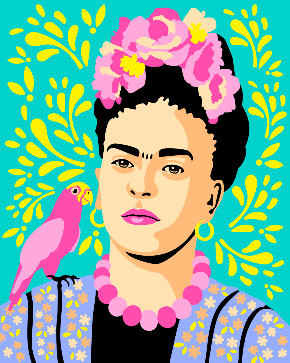 Frida Kahlo portrait Peinture acrylique Frida Kahlo art Grand