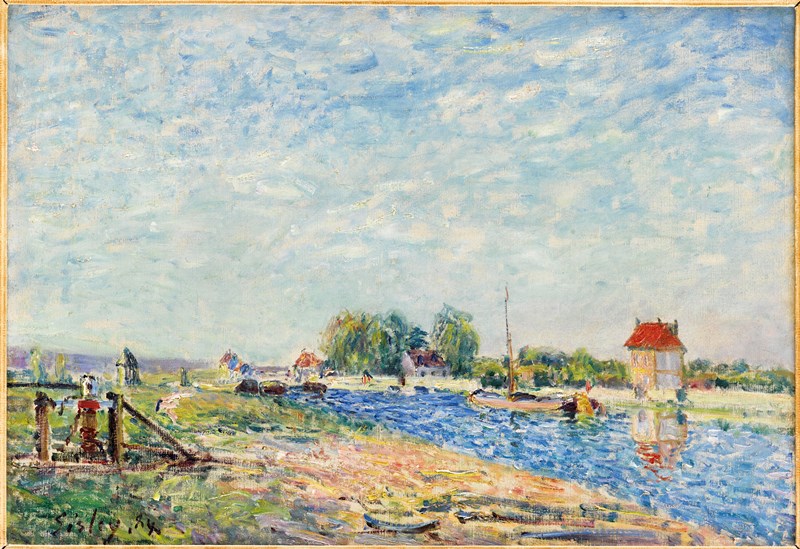 Alfred Sisley, The Loing Canal, 1884.