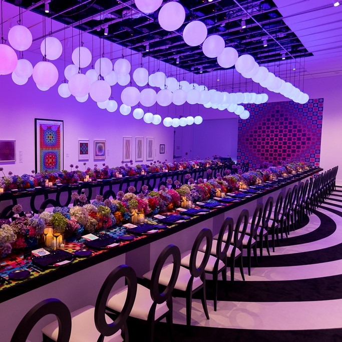 Art Alive Premiere Dinner in San Diego Art Museum gallery