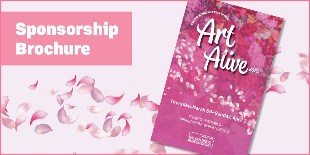 Art Alive sponsorship brochure