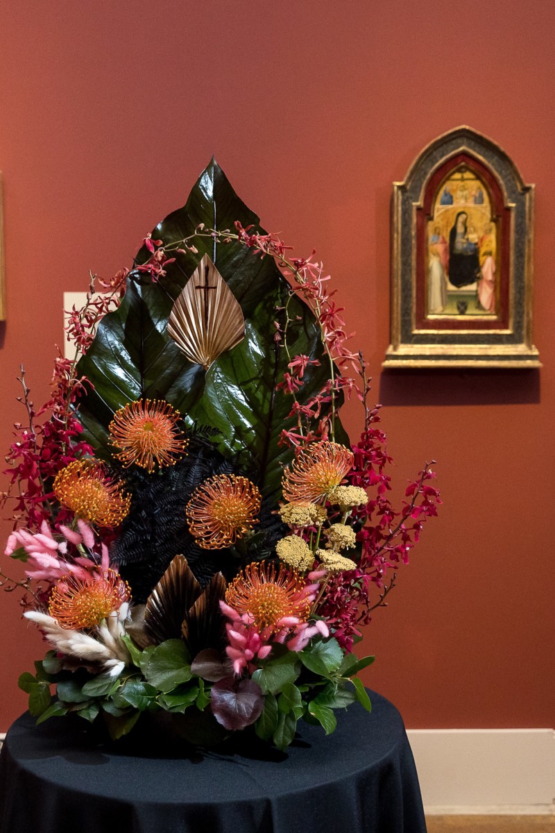 Art Alive floral interpretation at The San Diego Museum of Art