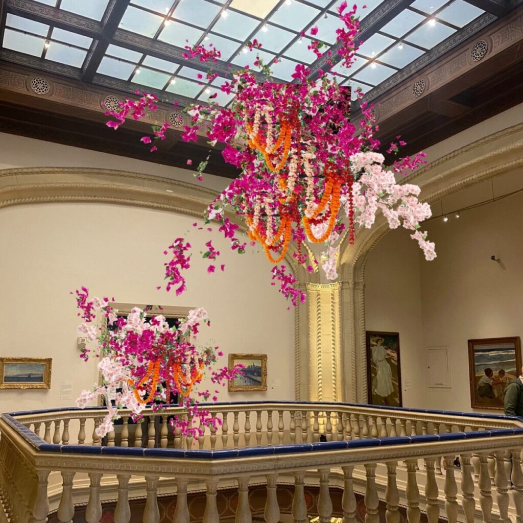 Sketch of the Art Alive 2023 rotunda floral installation by Natalie Gill.
