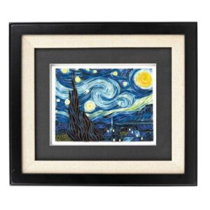 Framed Quilled Masterpiece - Van Gogh's Starry Night