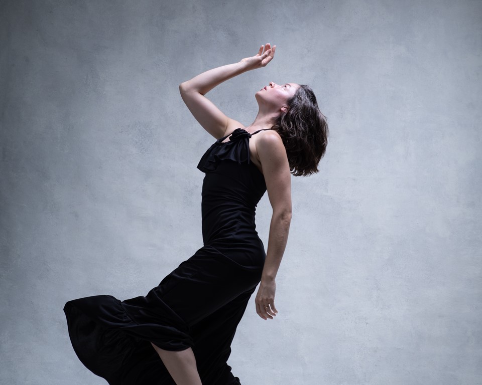 Dancer in black dress