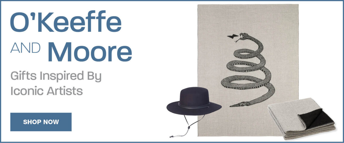 O'Keeffe and Moore at The Museum Store banner