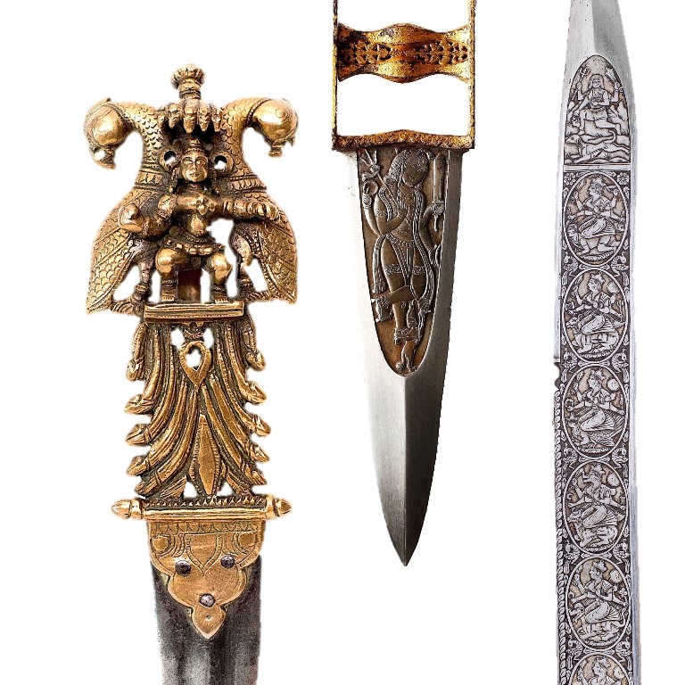 Adorned Indian blades