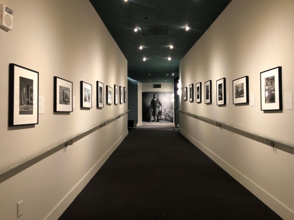 Hallway with photographs