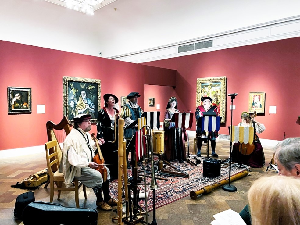 Courtly Noyse concert in The San Diego Museum of Art gallery