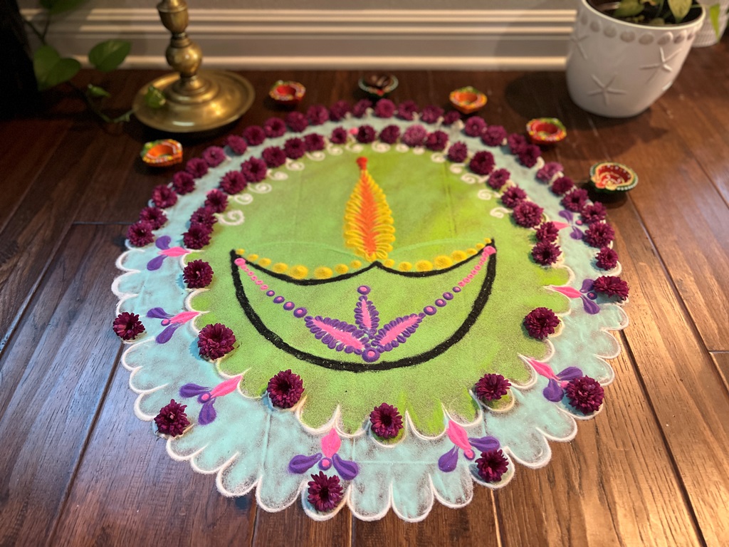 Rangoli sand art