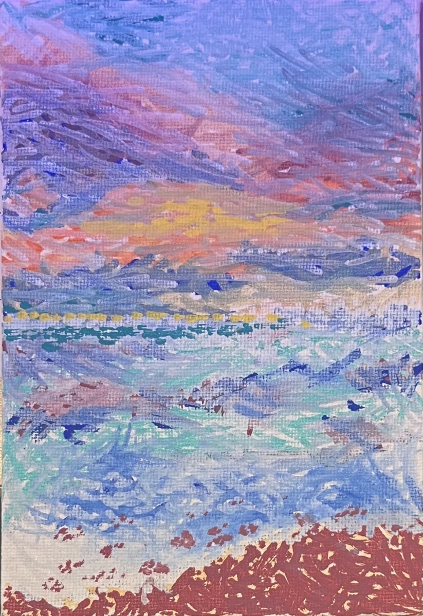 Painting inspired by Monet