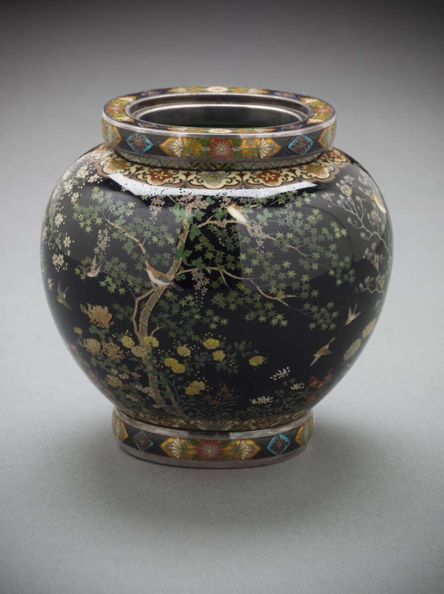 Japanese incense burner cloisonné
