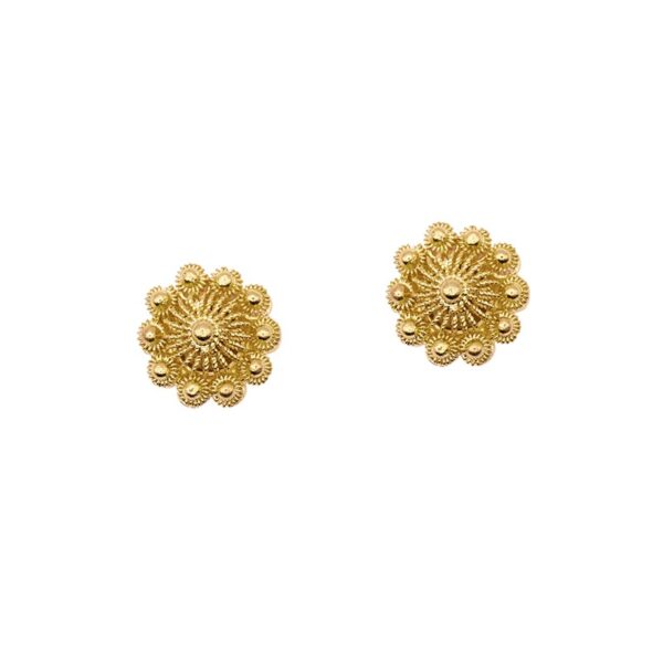 Coral Filigree 18k Studs