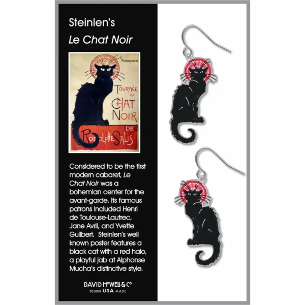 Le Chat Noir Earrings - Image 2