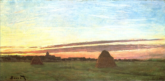 Painting of Haystacks at Chailly by Claude Monet
