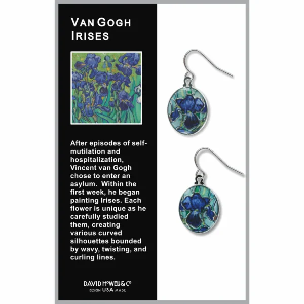 Van Gogh Irises Earrings - Image 2