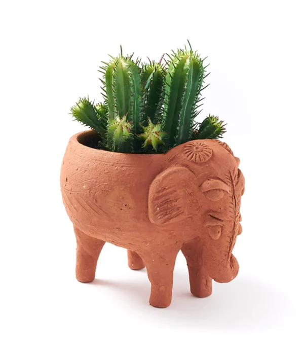 Rakshana Elephant Terracotta Plant Pot