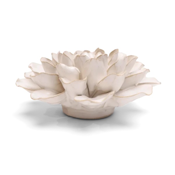 Ceramic White Water Lily - Image 2