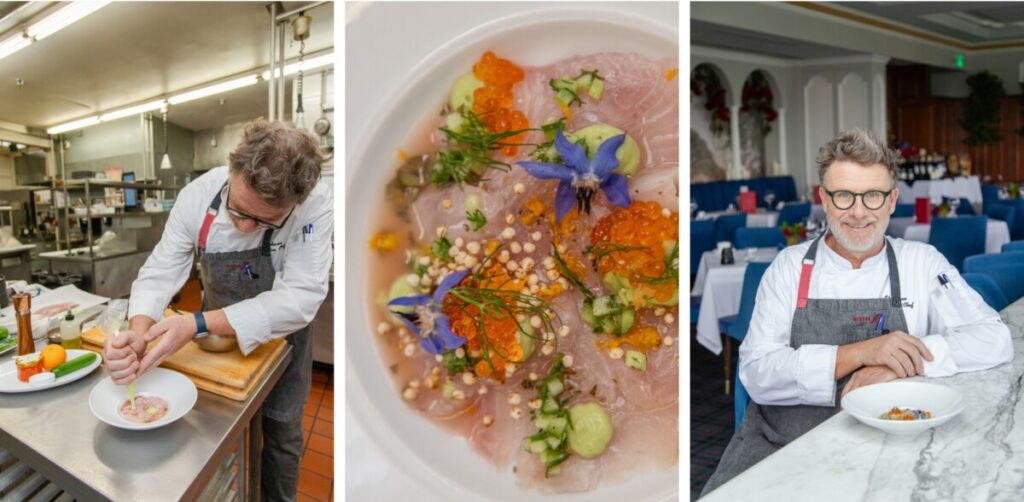 Bloom Bash food offering - crudo by Mister A's Chef Stephane Voitzwinkler
