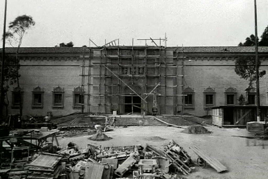 Construction of San Diego Museum of Art Facade, 1925