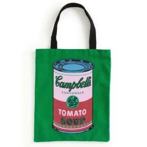 Andy Warhol Soup Can Canvas Tote Bag