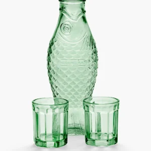 Green Fish Carafe and Glasses