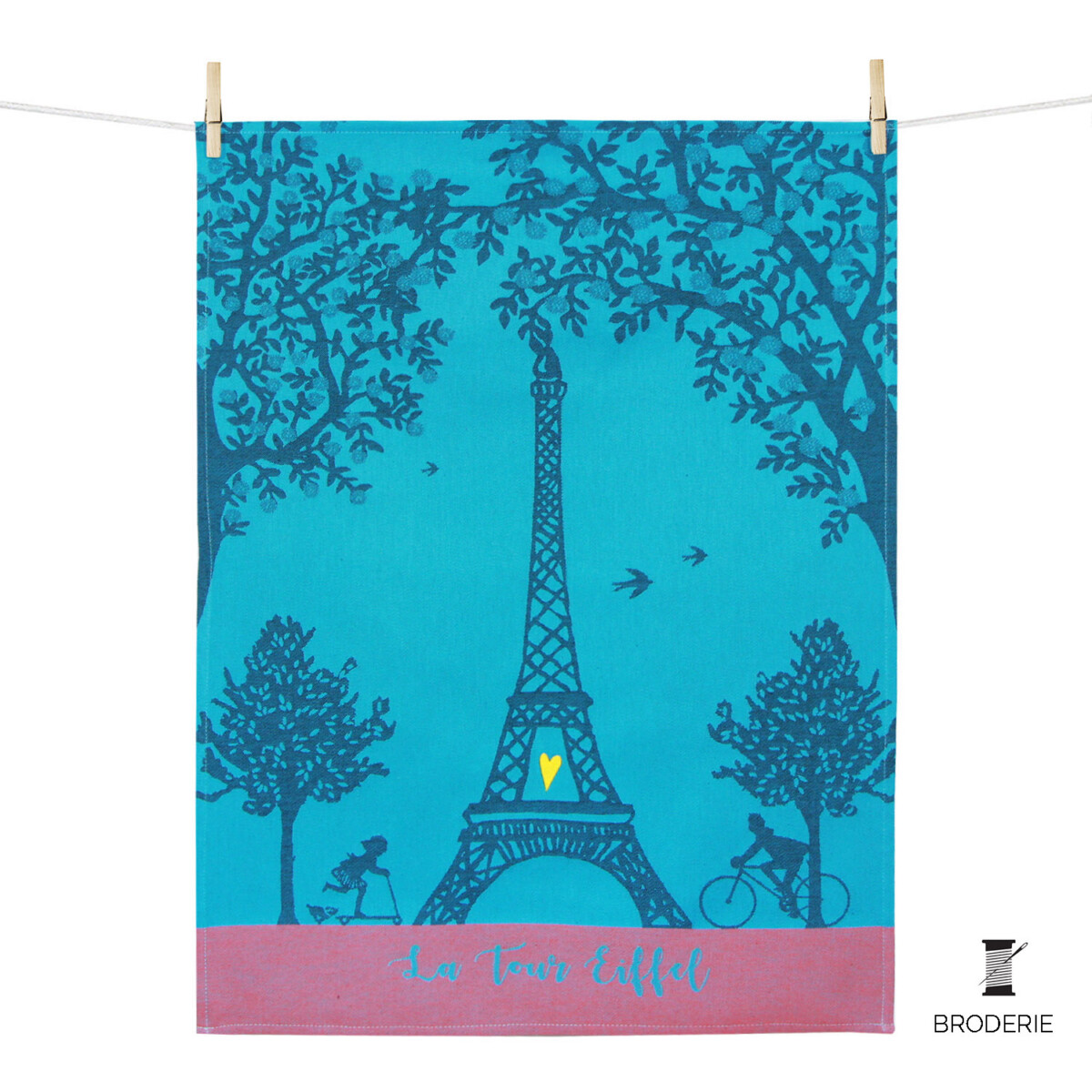 French Tea Towel - Eiffel Tower