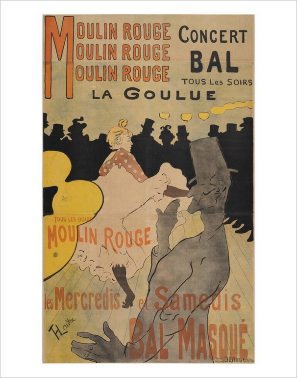 Toulouse-Lautrec Print - Moulin Rouge La Goulue, 1898 (#8288)
