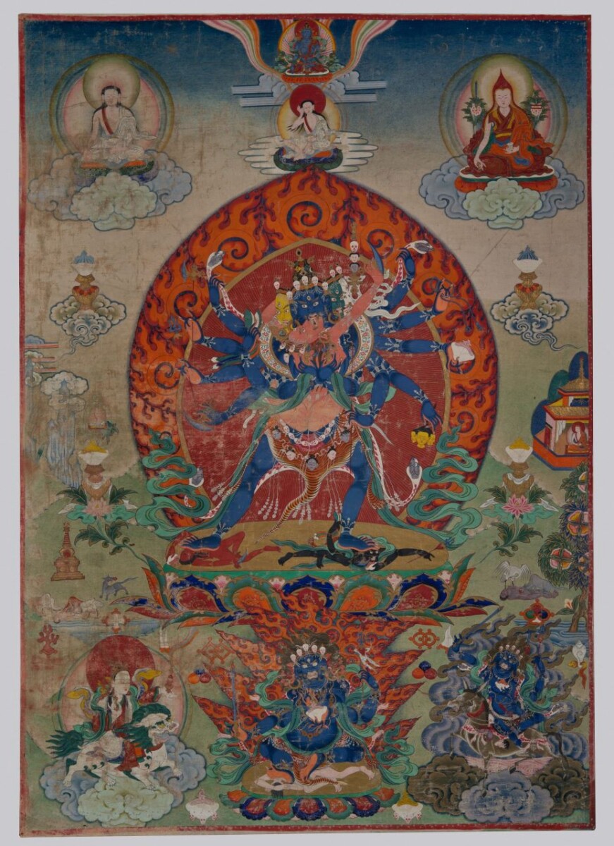 Chakrasamvara with Consort Vajravarahi