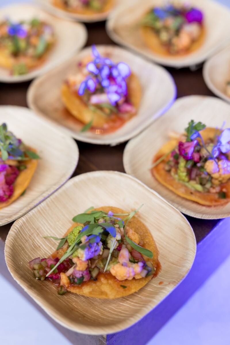 Plated tacos