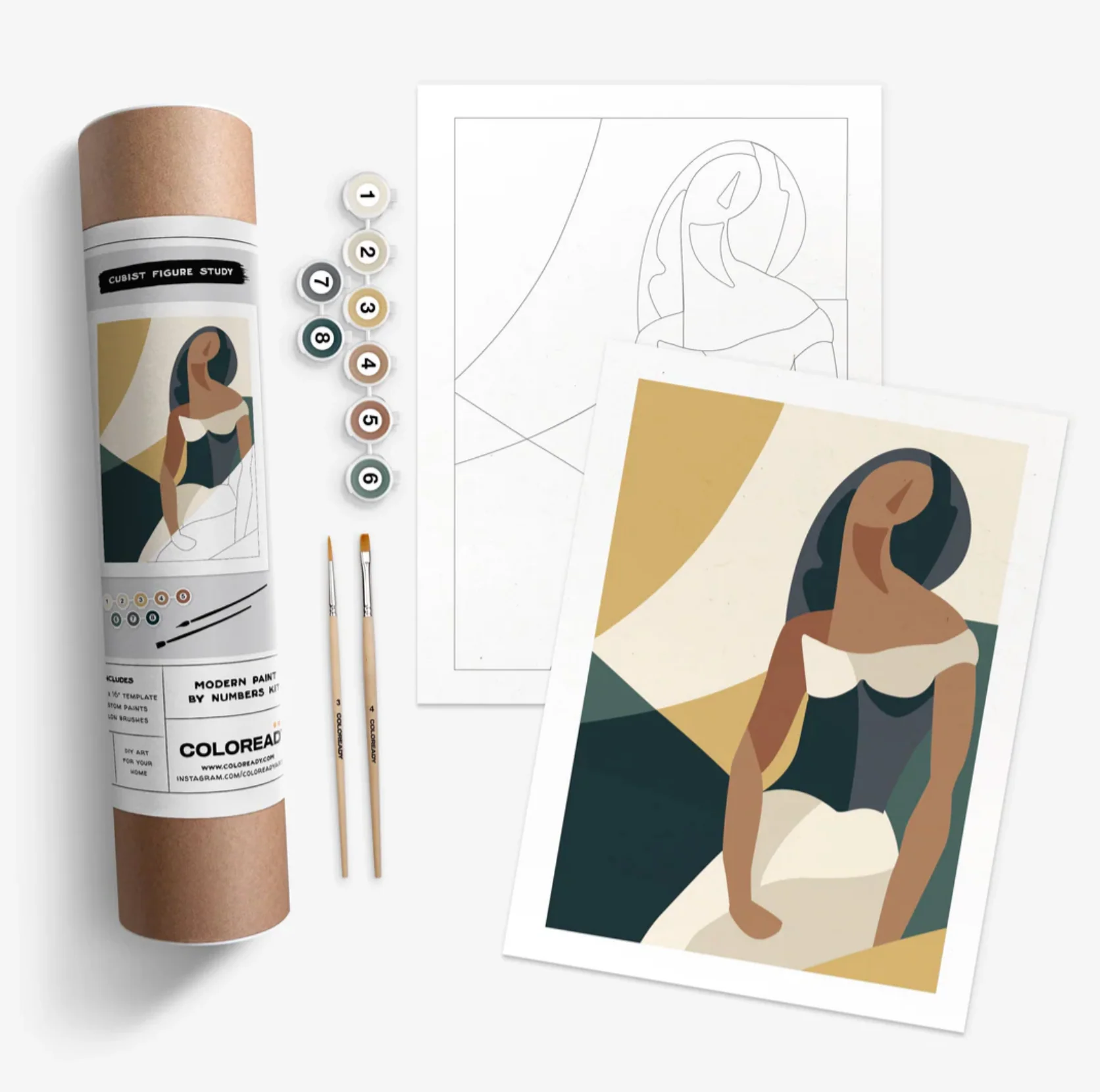 Cubist Figure Study Paint by Number Kit