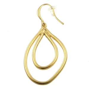 Matte Double Teardrop Earrings